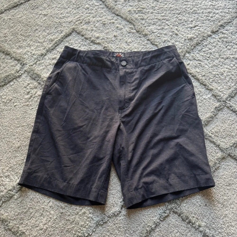 Faherty All Day Shorts blue navy 9 inch inseam Drawstring MSC0007 32